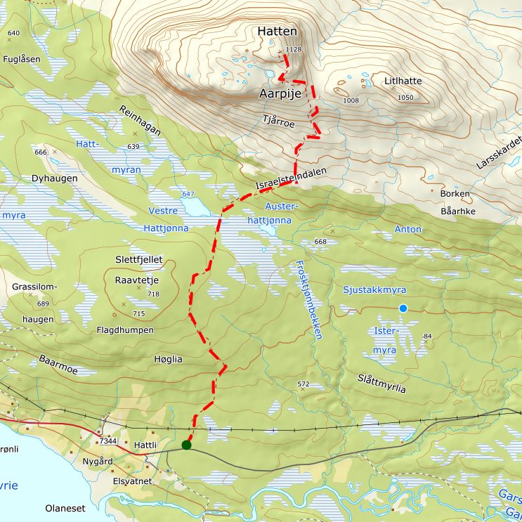 Turbeskrivelse Hatten i Hattfjelldal