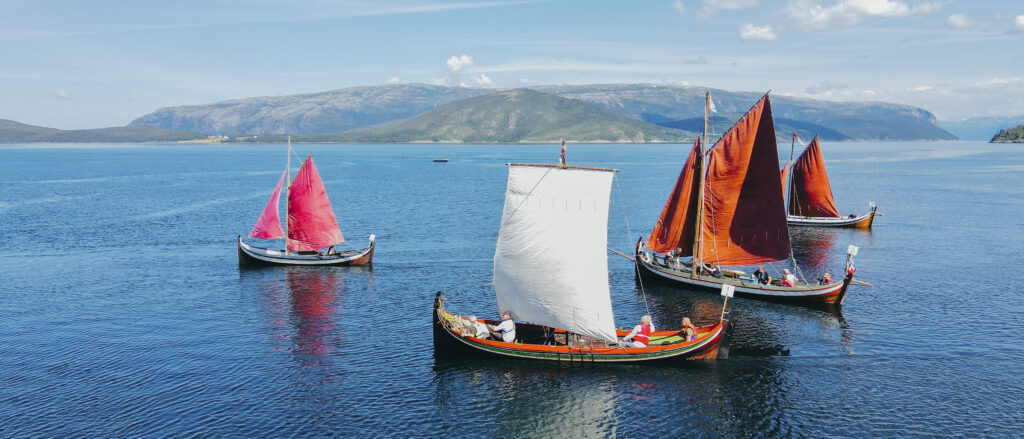 The Nordland boat regatta in Bindal on a summer day