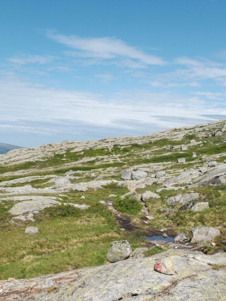 Stien på fjellturen til Heilhornet