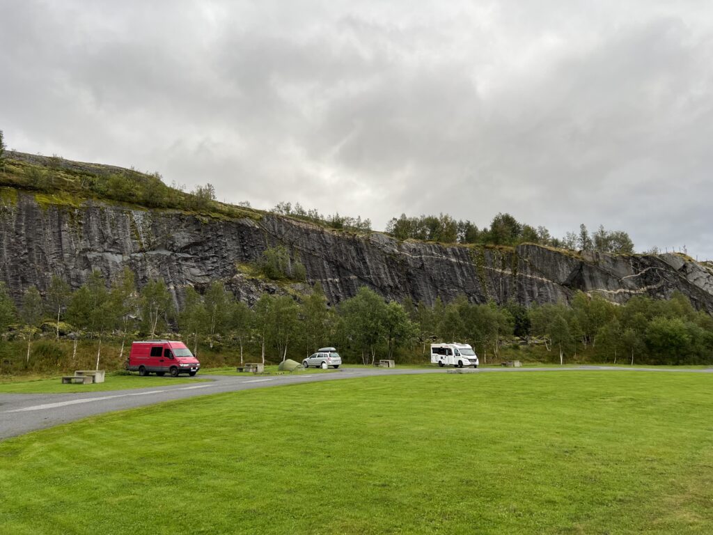 Fri camp parkering ved Tortenkøta