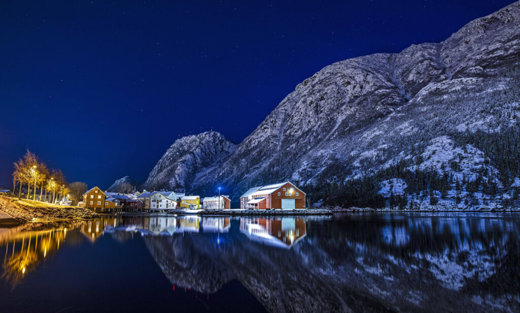 View of Mosjoen town in winter_Morten Eriksen_20966650