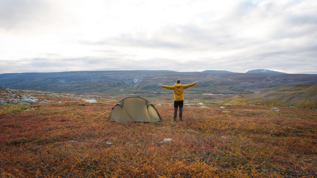Turgåer og telt på Saltfjellet