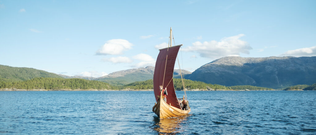Traditional Nordland Boat under sail